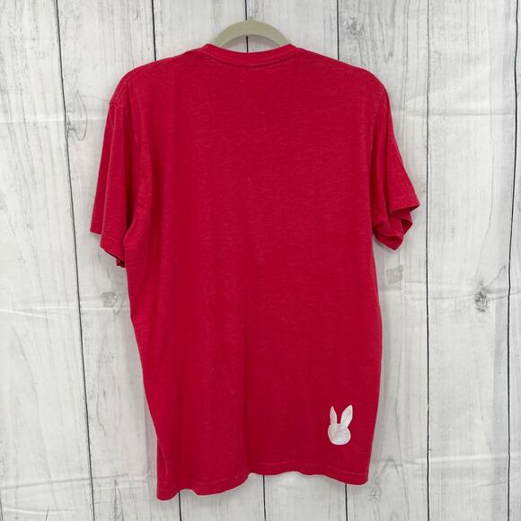 Fat Rabbit Farm LARGE Coral Red Comic-Con Flash Speedster Babee Tee T-Shirt - Picture 3 of 4